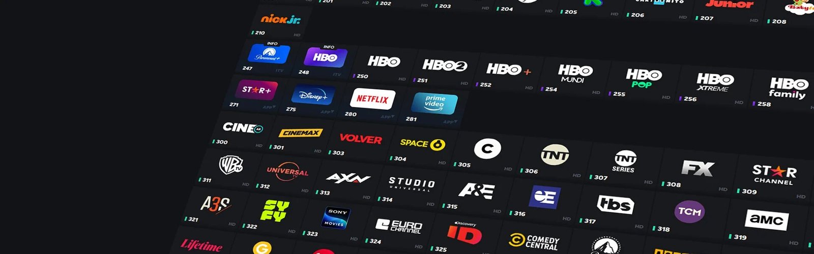 Canales disponibles en TVAR